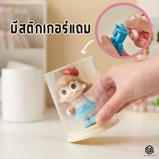 single circle box กล่องกลมใส่โมเดลตัวเล็ก ซ้อนทับได้ กันฝุ่น กล่องใส่โมเดล โชว์โมเดล ตกแต่ง