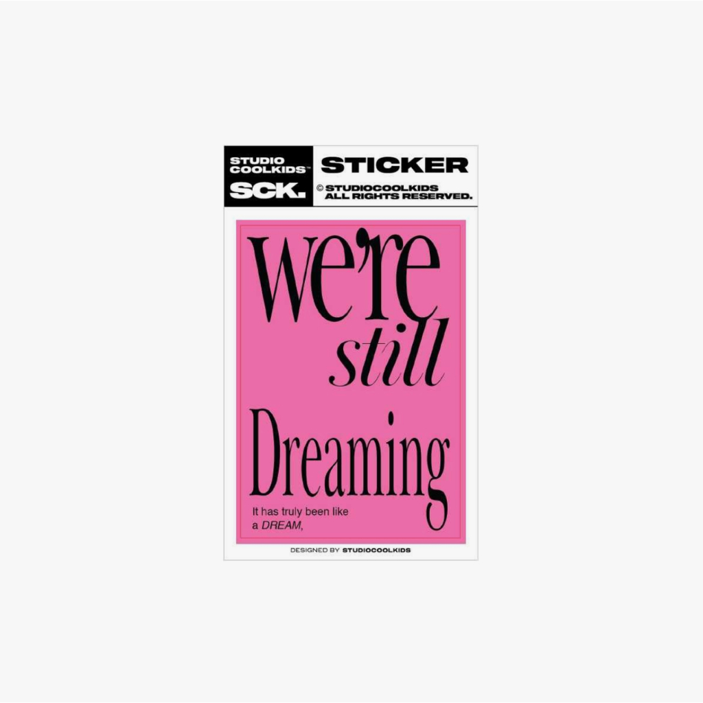 dreaming premium matt sticker