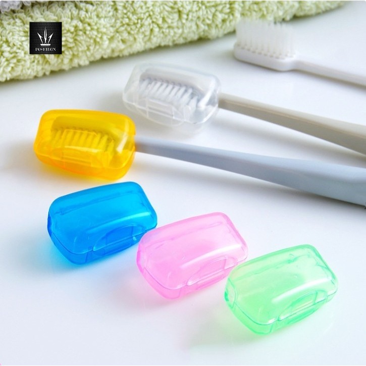 [สุ่มสี] 5 ชิ้น / เซต กล่องเก็บแปรงสีฟัน  ฝาครอบหัวแปรงสีฟัน แบบพกพา / ฝาครอบป้องกันหัวแปรง