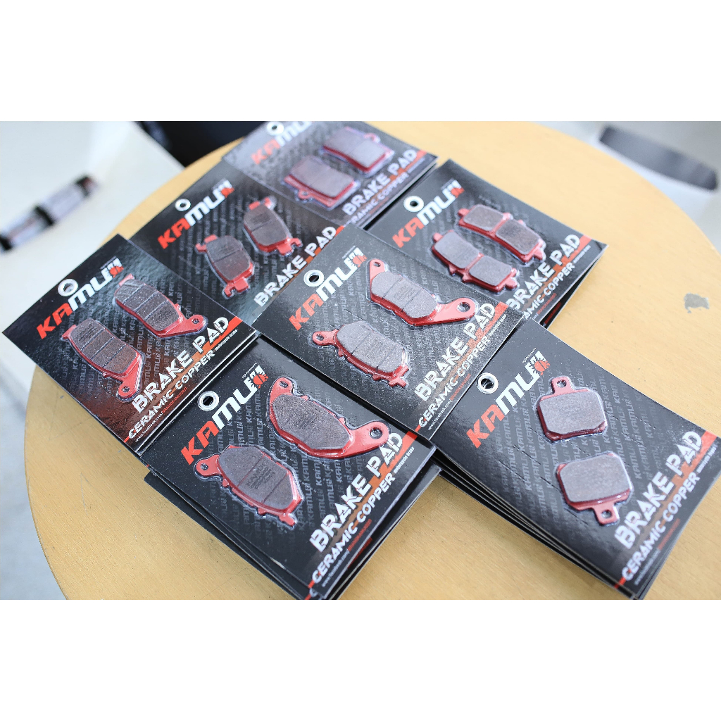 ผ้าเบรค Ceramic(เซรามิค) Copper KAMUI สำหรับ ปั๊มเดิม Xmax300เก่า/ใหม่