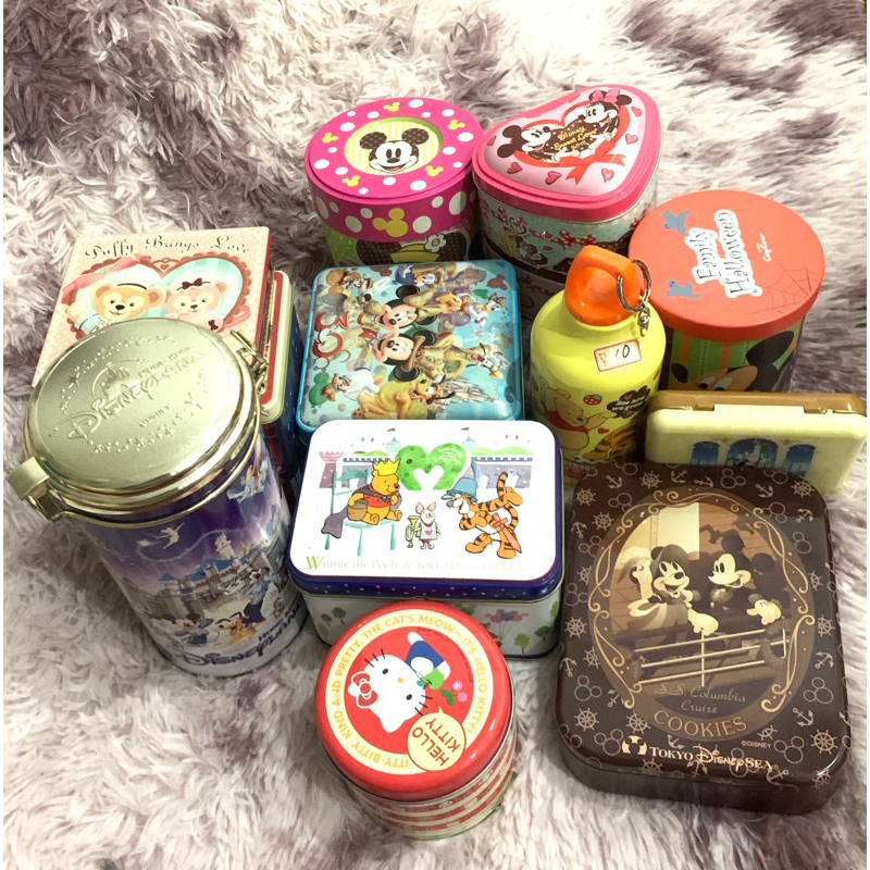 กล่องเหล็กDisney, Sanrio, Tokyo Disney Resort, Tokyo Disney Sea,Hello Kitty,Pooh,Duffy
