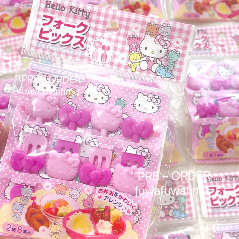 พร้อมส่ง : ไม้จิ้มอาหาร SANRIO food picks daiso x sanrio ไม้จิ้มผลไม้ ซาริโอ้ญี่ปุ่น คิตตี้ แท้จากญี่ปุ่น