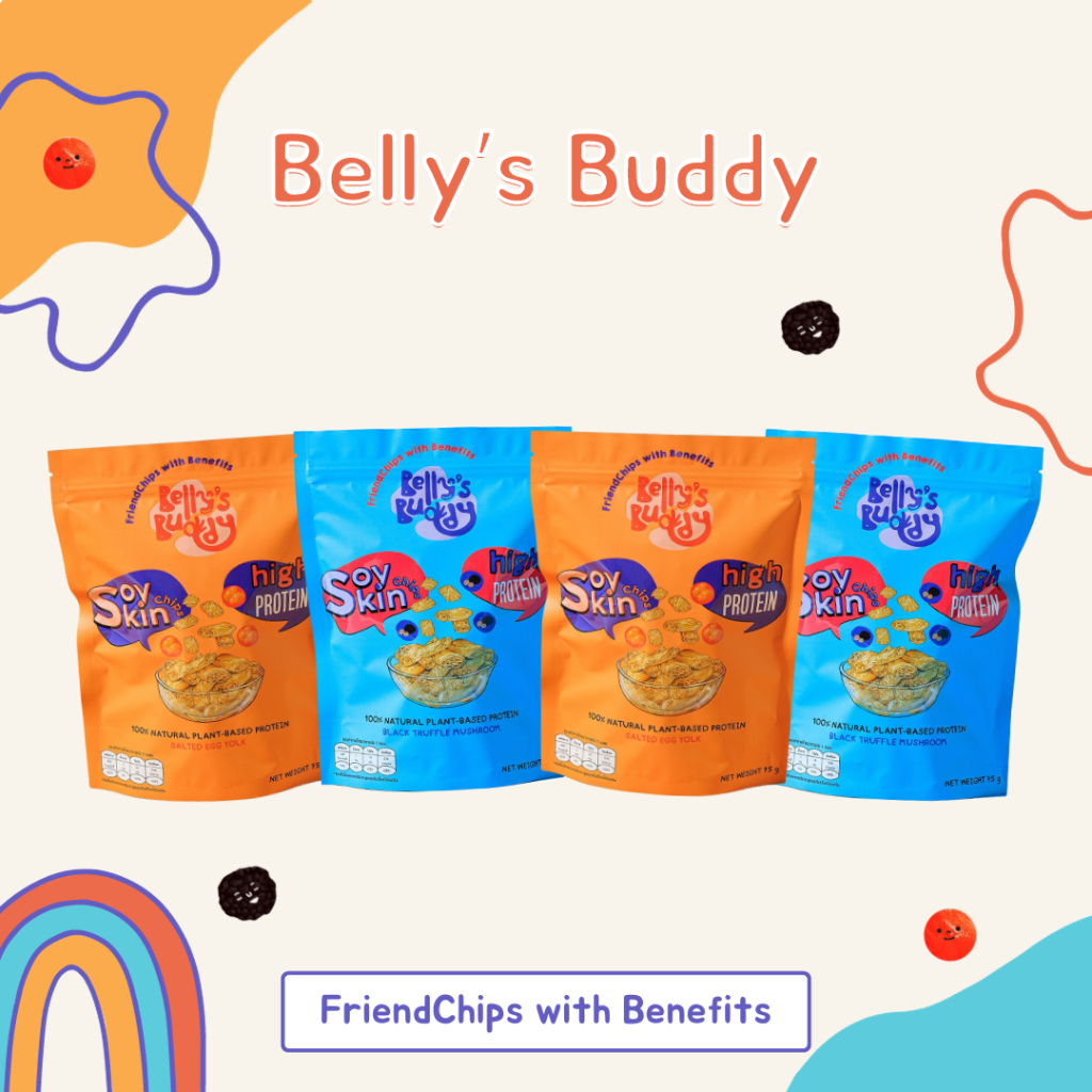 Belly's Buddy - Soy Skin Chips : Bundle of 4 (ฟองเต้าหู้อบกรอบเบลลี่ บัดดี้)