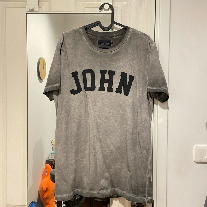 เสื้อยืด John Henry ผ้าฟอก