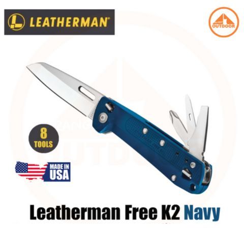 Leatherman FREE K2 #Navy มีดพับพกพาอเนกประสงค์