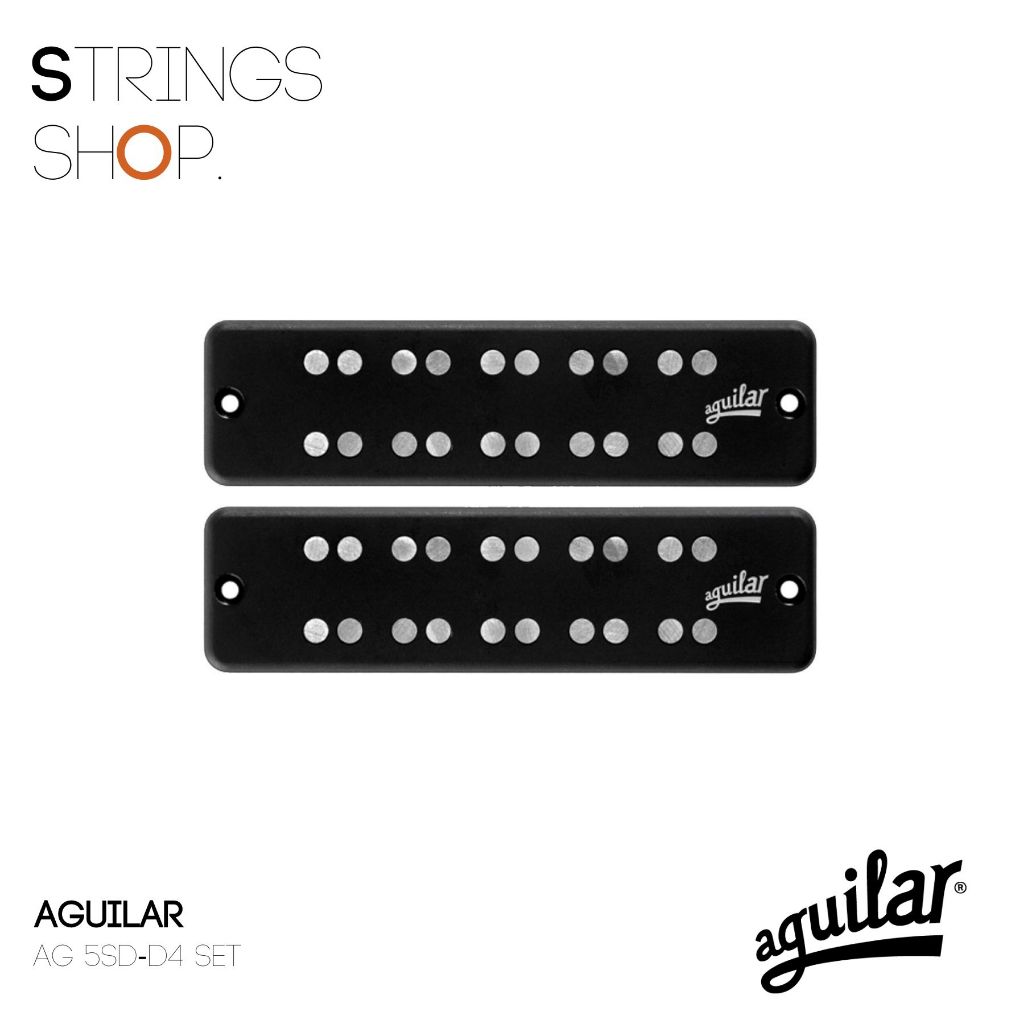 ปิ๊คอัพ/ปรีแอมป์ Aguilar 5SD-D4 5-string Super Double Soapbar Bass Pickup - D4 Size (AG 5SD-D4 Set)