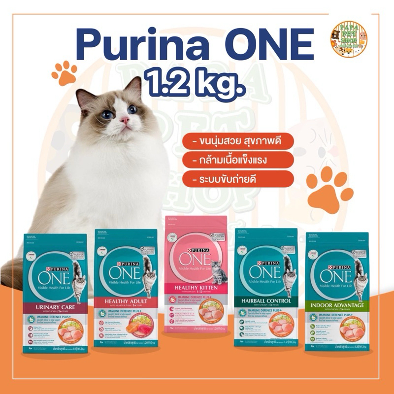 [ONE 1.2KG] Purina ONE อาหารแมว ขนาด 1.2กก.