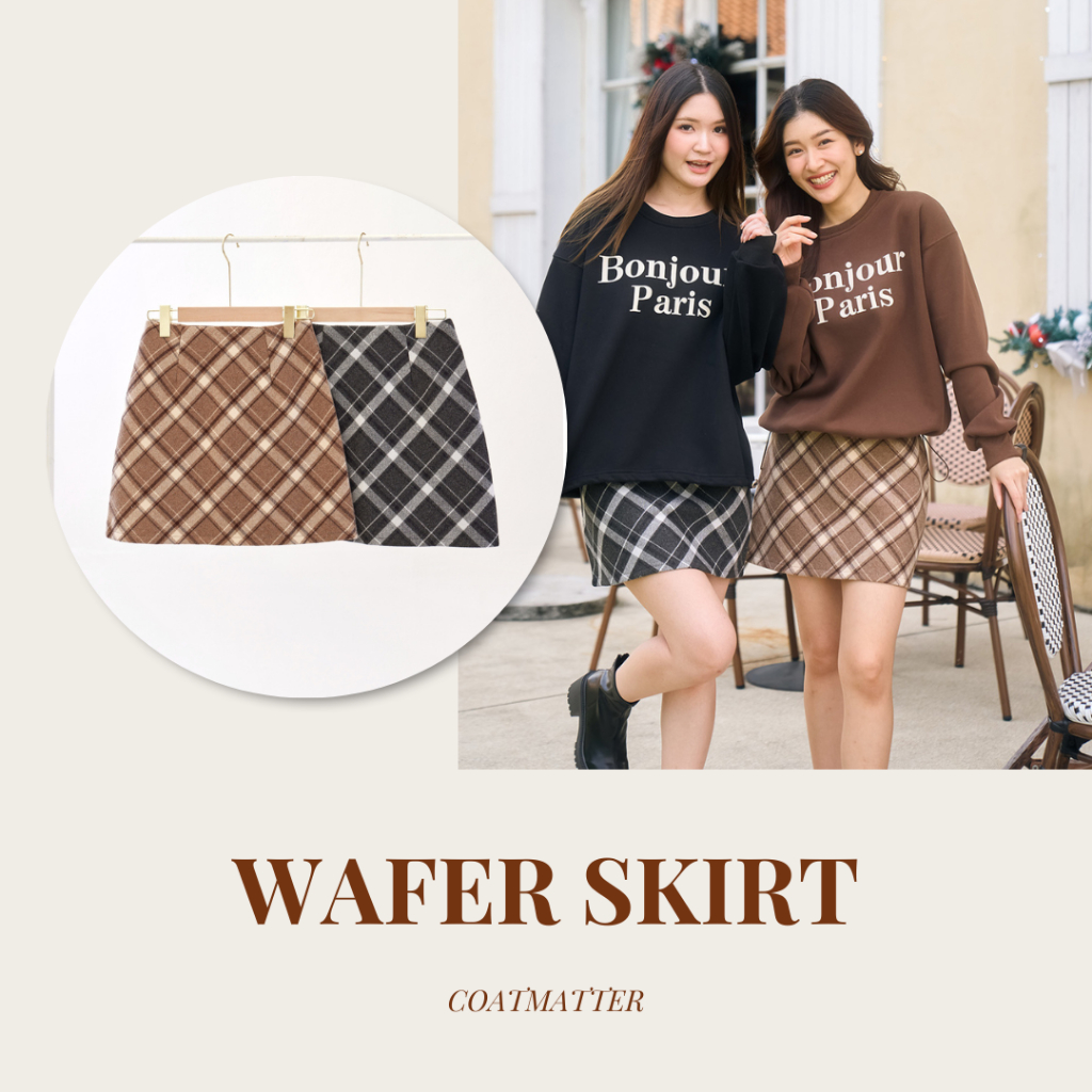 Coatmatter - Wafer Skirt กระโปรงสั้น