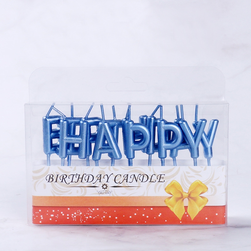 เทียนเค้กวันเกิด เทียนHAPPY BIRTHDAY เทียนแฟนซี 13ชิ้น/กล่อง ใช้ปักเค้ก เทียนพาราฟินน่ารัก พร้อมส่ง - รูปที่ 2