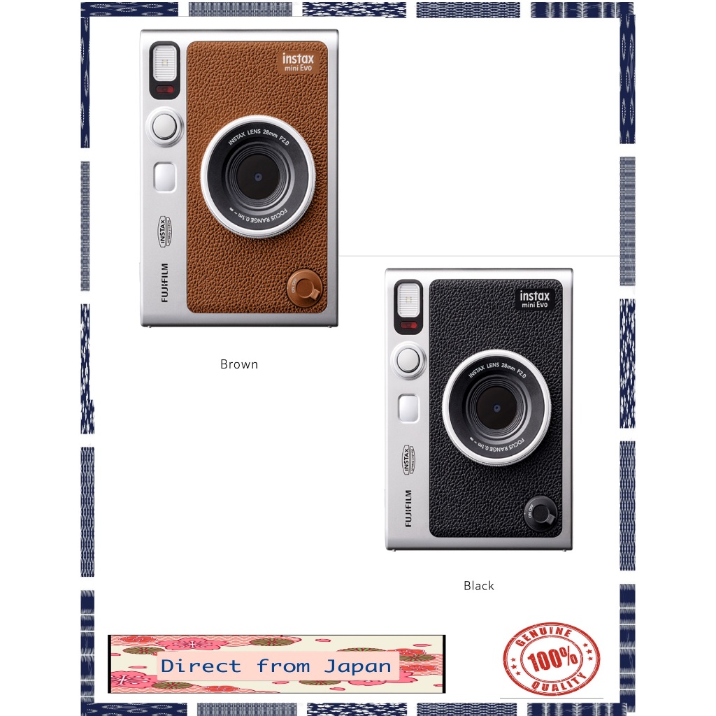 Show your own emotions  [ Fuji instax mini Evo ] Hybrid Instant Camera (Instant Camera/Smartphone Printer/Digital Camera Direct From Japan
