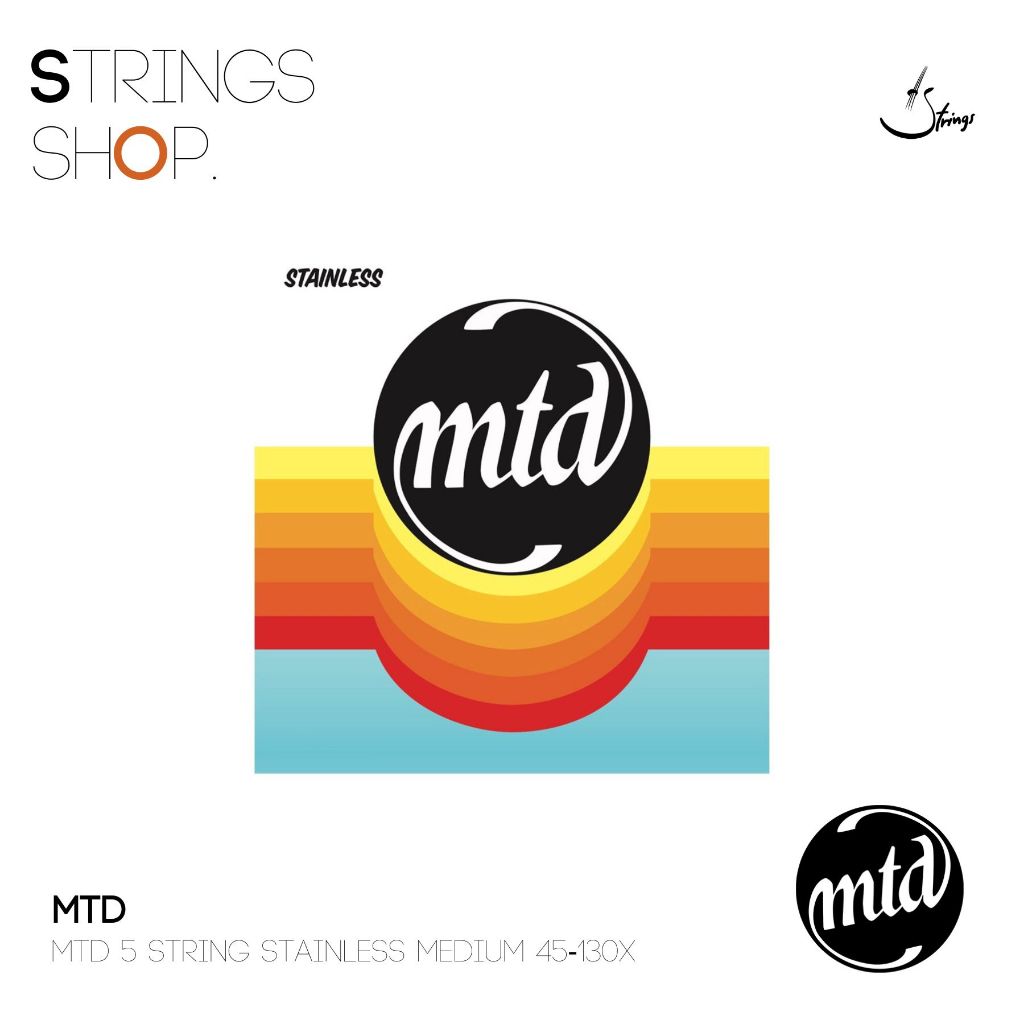สายเบส MTD 5 string stainless Medium 45-130x