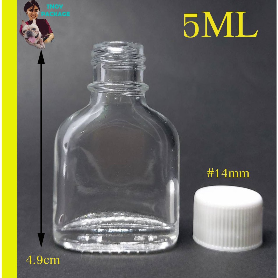 (ยกลัง774ใบ) ขวดแก้ววาเเป๊ก 5ml ขวดพิมเสน ร้านTnoy Package (ส่งสินค้าทุกวัน จ-อ-พ-พฤ-ศ-ส)