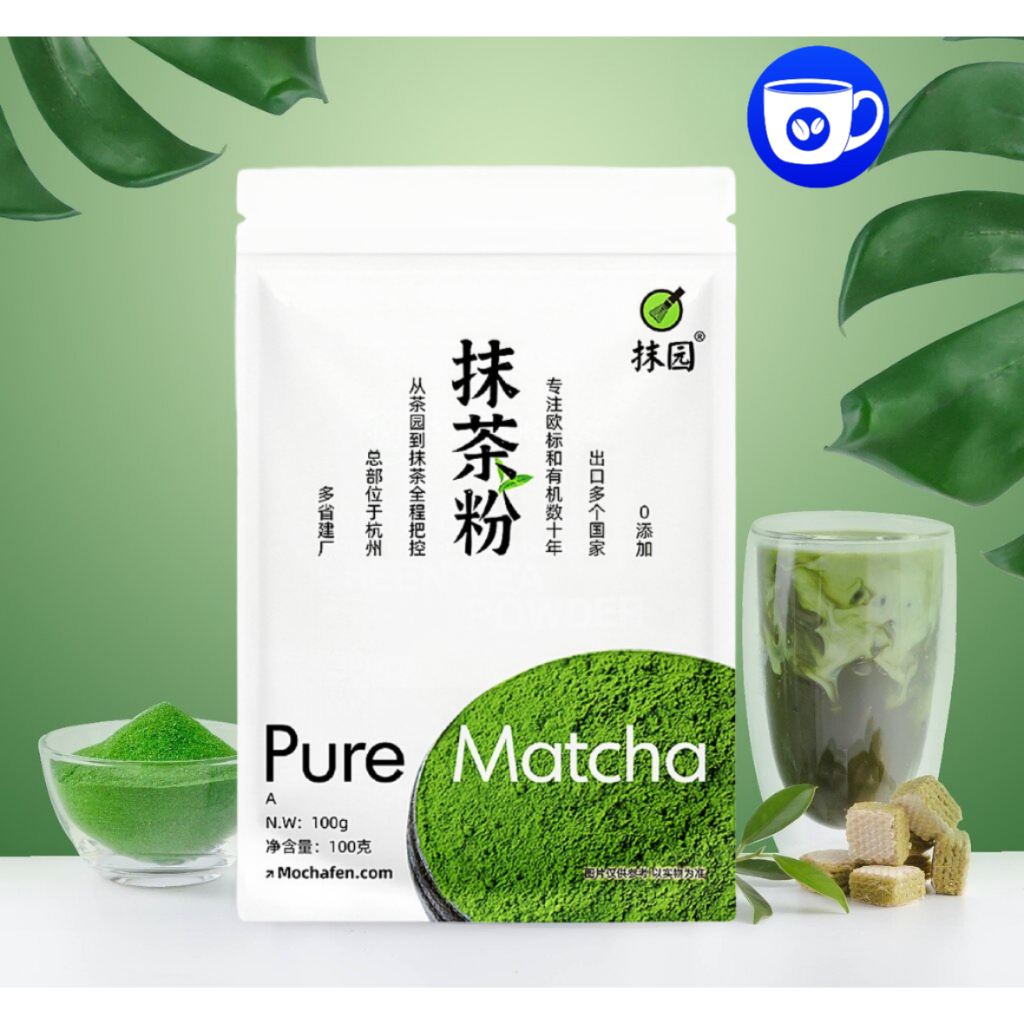 BlueBird ผงชาเขียวมัทฉะ แท้ 100% ญี่ปุ่น ขนาด 100 กรัม เกรดพรีเมี่ยม Matcha Green Tea