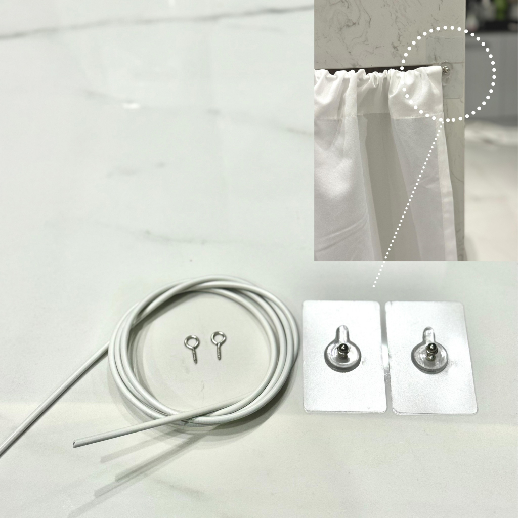 ลวดสปริงอย่างดี ลวดสอดม่าน มีให้เลือก2แบบ อ่านรายละเอียดก่อนสั่งสินค้า