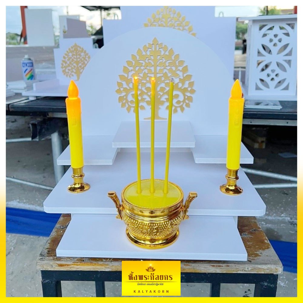 หิ้งพระทรงกลมโค้ง 2in1 แบบมีลิ้นชัก หิ้งพระ หิ้งมีลิ้นชัก