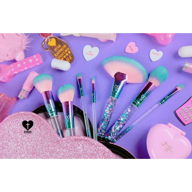 brush set เซ็ตแปรงแต่งหน้า 7 ด้าม ขนนุ่มมาก ยี่ห้อ lolix แท้ 100% ของใหม่