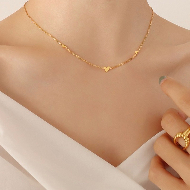 (สั่งในไลฟ์ ลด50%)minimal heart /stainless