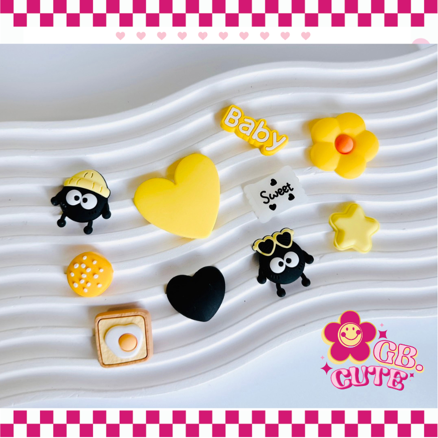 ตัวติดรองเท้า Crocs Jibbitz แบบเซ็ท ลาย BABY YELLOW 10 ชิ้น สินค้าพร้อมส่งจากไทย จัดส่งเร็ว