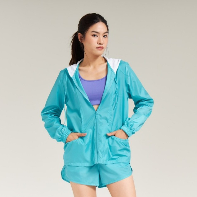 GAME SPORT |NEWเสื้อแจ็คเก็ตผ้าร่มผู้หญิงมีฮู้ด GS-1006