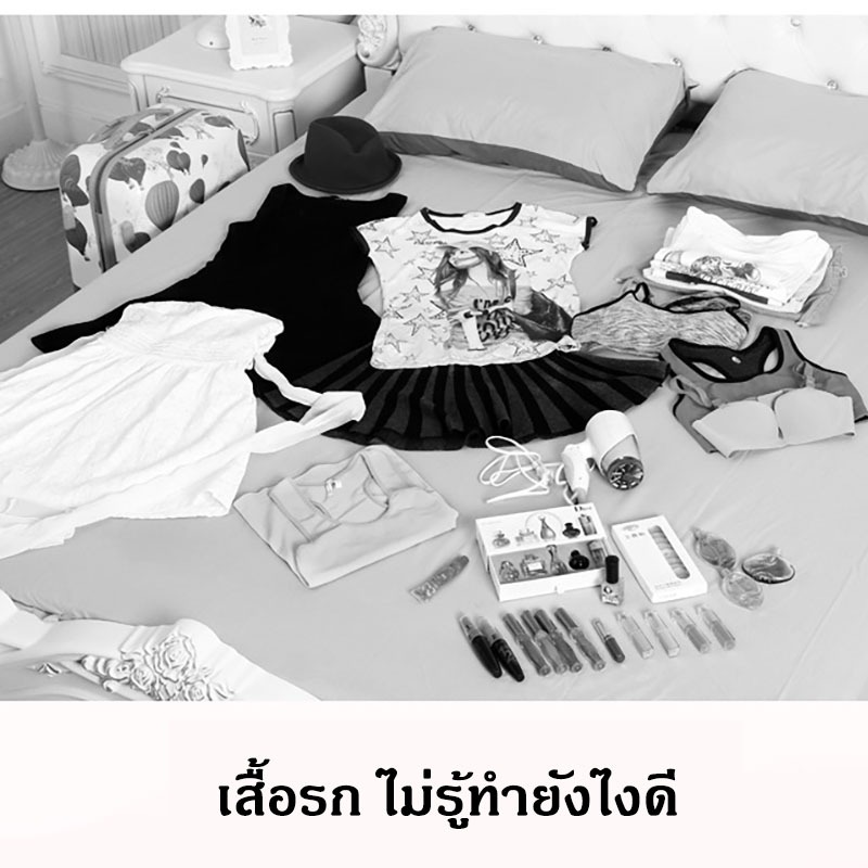 กระเป๋าจัดระเบียบ 6 ชิ้น กระเป๋าเก็บของ travel storage bag สำหลับเดินทาง กระเป๋าเก็บของ ถุงเก็บซิปหนา ถุงเก็บซิปหนา