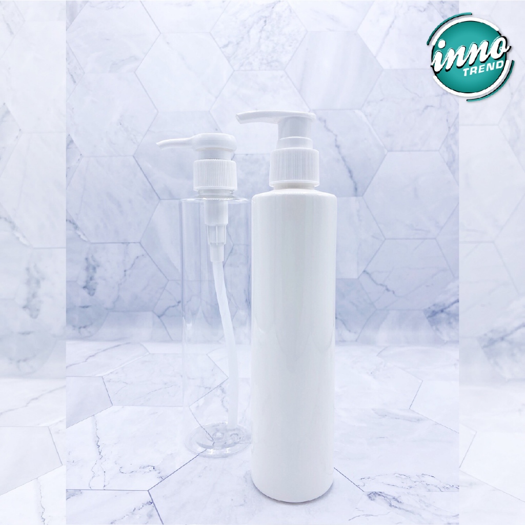 ขวดPET ทรงกลม 250 ml คอ​24 สำหรับครีมและผลิตภัณฑ์อาบน้ำ by innotrend