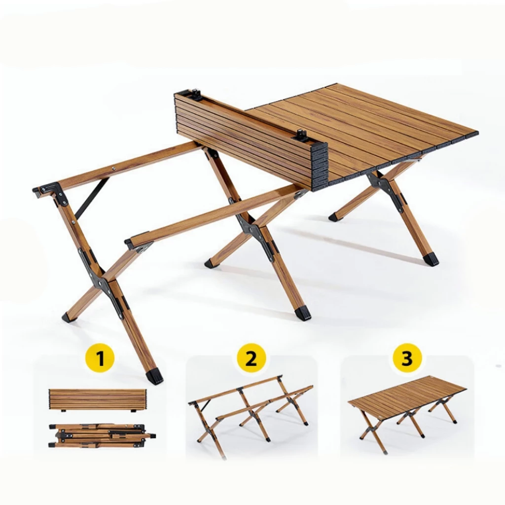 [พร้อมส่ง] โต๊ะพับได้ โต๊ะพับแคมป์ปิ้ง Folding table แบบพกพา อลูมิเนียม กลางแจ้ง ในร่ม แคมป์ปิ้งปิกนิก พกพาสะดวก thumbnail 10