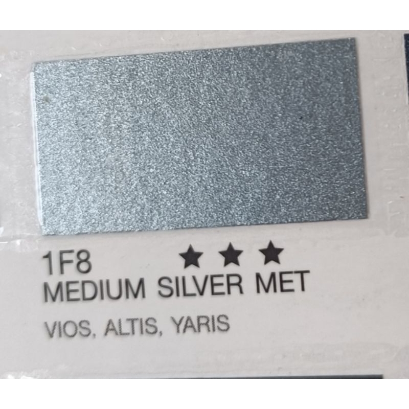 สีพ่นรถยนต์ 2k TOYOTA 1F8 MEDIL SILVER METมี 3 ขนาด ทั้งแบบสเปรย์และแบบใส่การพ่น