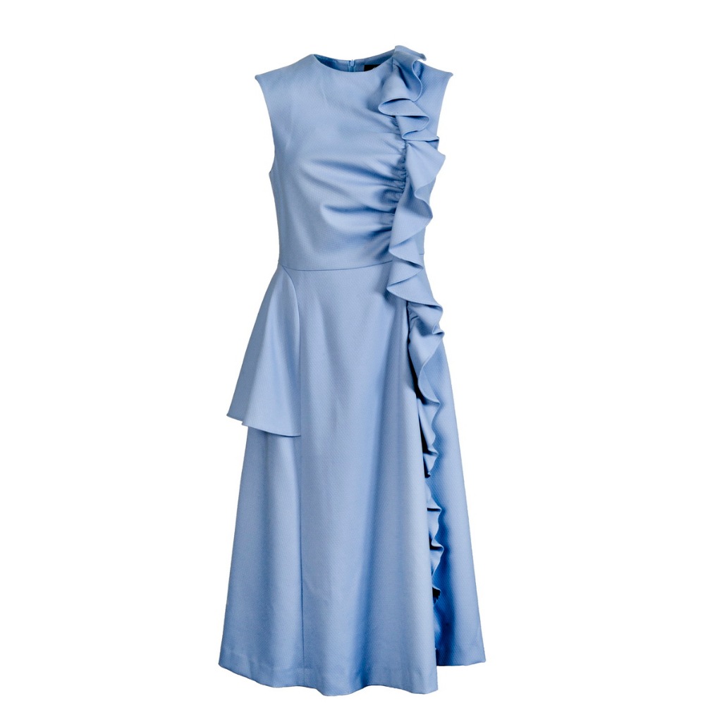 [ส่งฟรี] Senada AW2018 Sleeveless Ruffle Midi Dress
