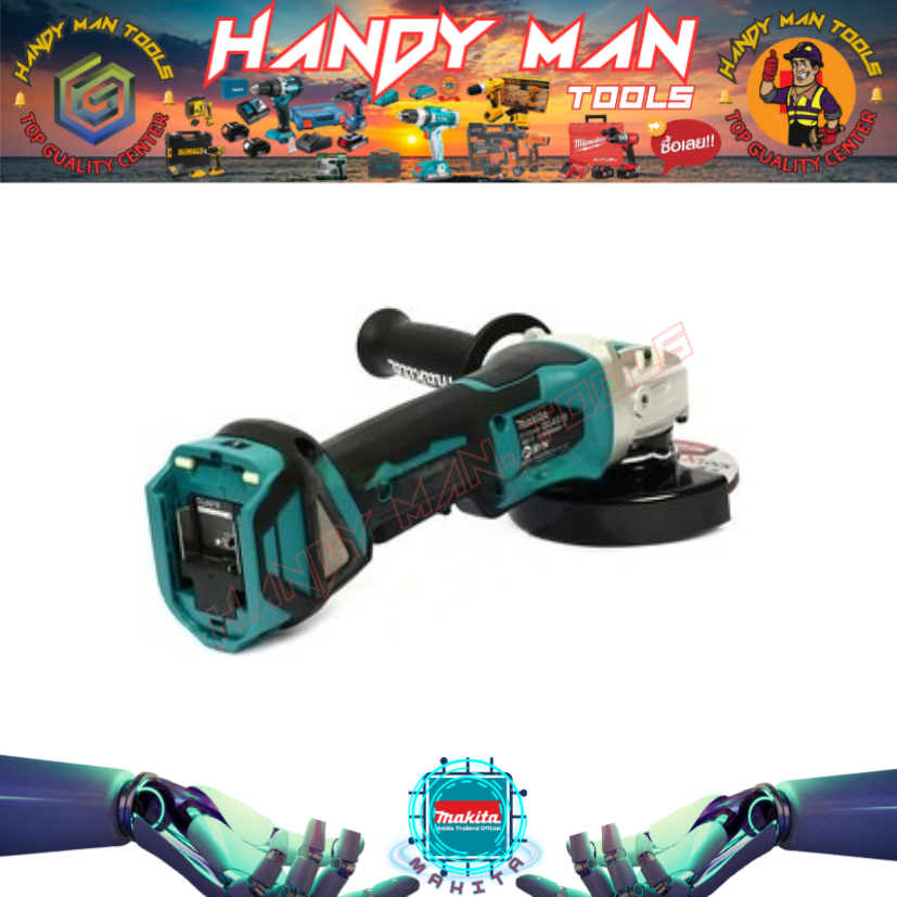 MAKITA รุ่น DGA519Z เครื่องเจียไร้สาย 18 โวลต์ ไม่รวมแบตเตอรี่และแท่นชาร์จ ขนาด 5 นิ้ว (สินค้ามีคุณภ