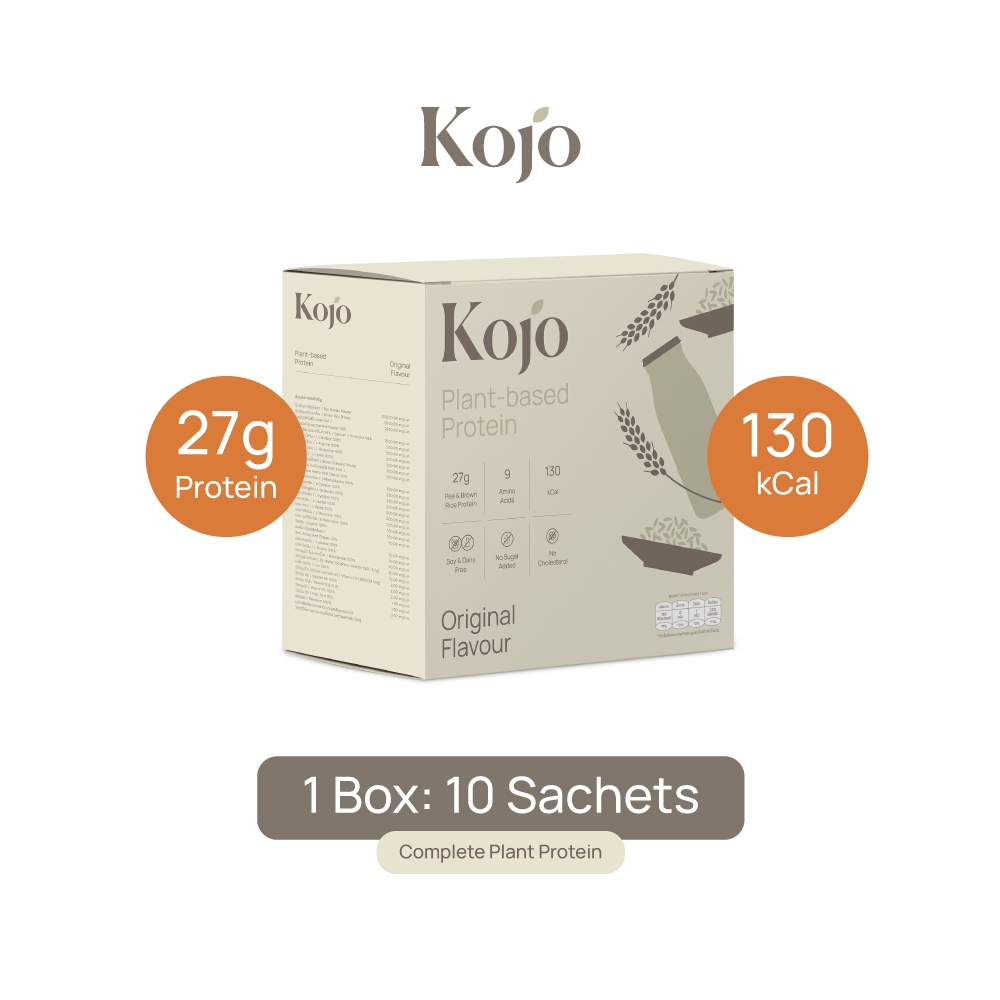 1 Box: Kojo Plant Based Protein Original Flavour โปรตีนจากพืช รสออริจินอล 1 กล่อง