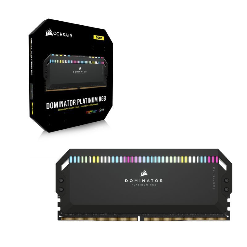 CORSAIR DOMINATOR PLATINUM RGB DDR5 64GB (2X32GB) 5600MHZ BLACK