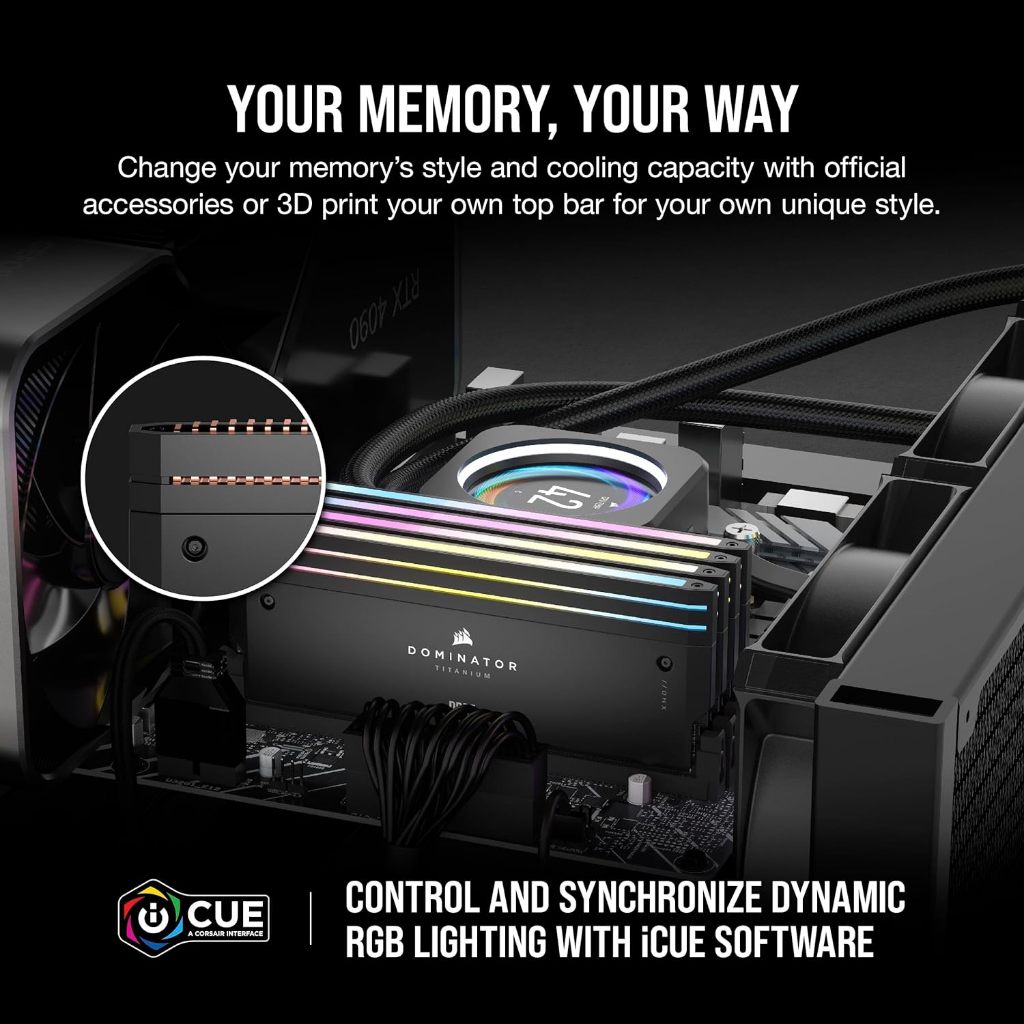 64GB (2x32GB) 6400 RAM Corsair DOMINATOR TITANIUM RGB (CMP64GX5M2B6400C32)