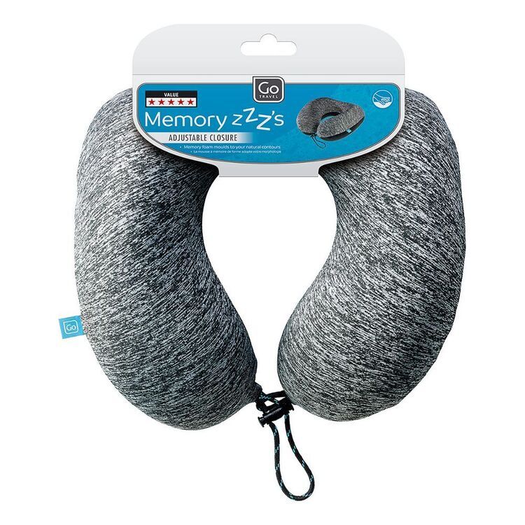 GO TRAVEL Memory ZZZs  Super Comfortable Memory Foam Sleep Pillow (485.106) หมอนรองคอ