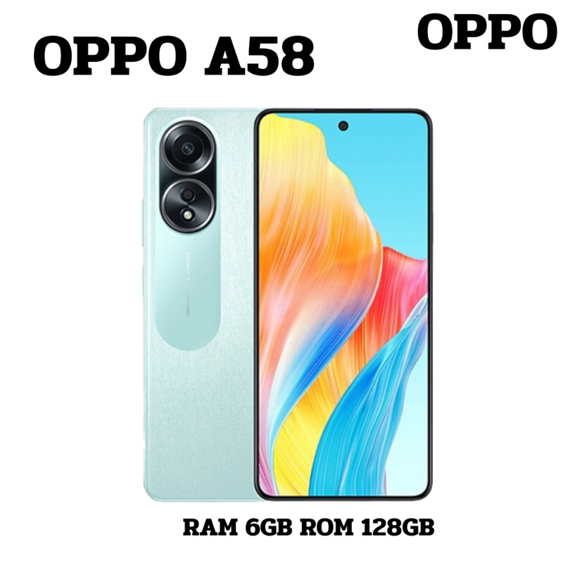 OPPO A58 RAM6GB/ROM128GB แบตเตอรี่5000mAh ชาร์จไว33W มือสอง