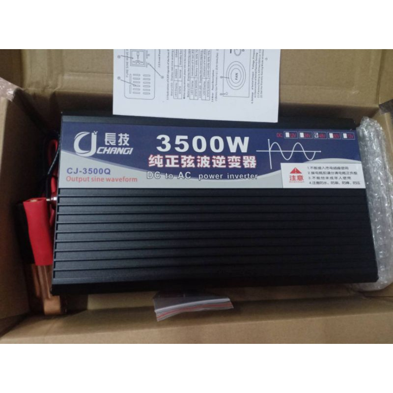 อินเวอร์เตอร์ 3500W รุ่น12V/24V อินเวอร์เตอร์เพียวซายเวฟ inverter pure sine wave ราคาโรงงาน inveter