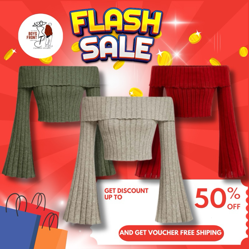 เสื้อยืดปาดไหล่สุดน่ารัก 𝐒𝐈𝐙𝐄 𝐗𝐒-𝐋 มีภาพสินค้าจริง