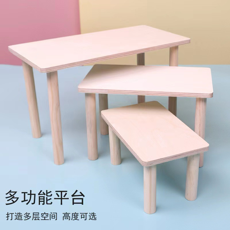 [ZC] โต๊ะไม้สำหรับน้องหนูแฮมสเตอร์ โต๊ะไม้อัด(หนา)สำหรับแต่งกรง มี 3 ขนาด