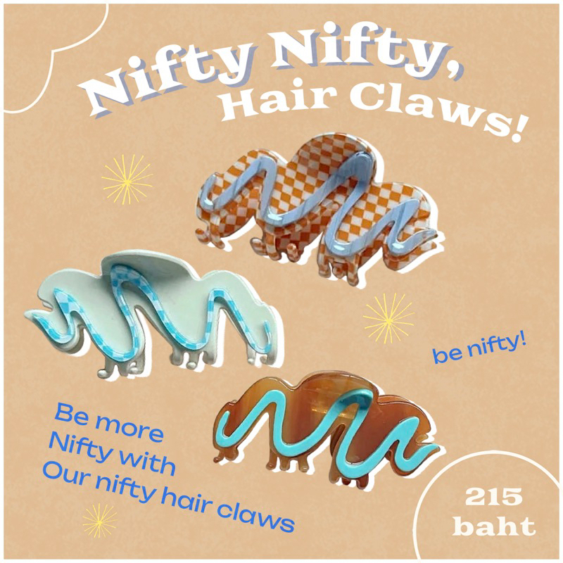 WENDEY | Nifty Nifty hair claws : กิ๊บหนีบผมสุดเก๋
