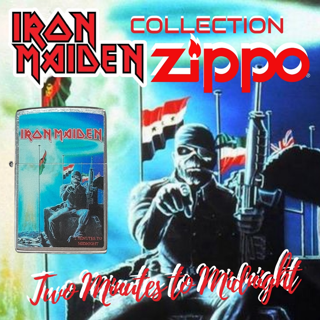 Zippo Iron Maiden Two Minute to Midnight, 100% ZIPPO Original from USA, new and unfired. Year 2021
