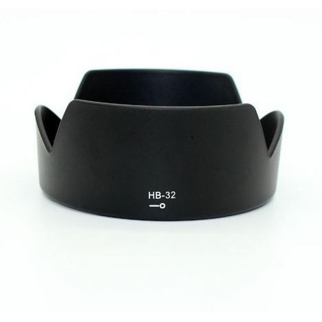 ฮู้ดกล้องนิคอน HB-32 D7100,D7200,D7500,D500,D5300,D5500,D5600,D3300,D3400 ที่ใช้เลนส์ Nikon AF-S DX 