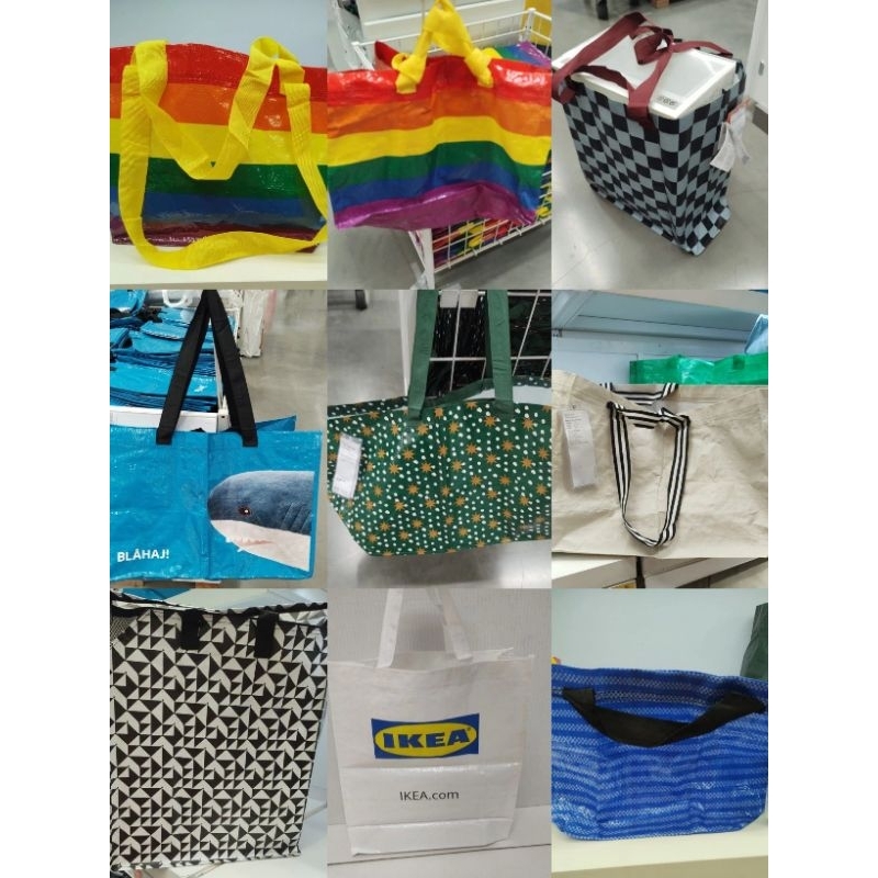 IKEA,แท้,กระเป๋าช็อปปิ้ง,สะพายข้าง,ถุงหิ้ว,bag, shopping,อิเกีย,อีเกีย,ikea.