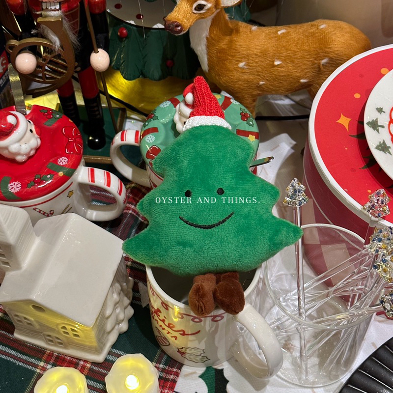 พวงกุญแจต้นคริสต์มาส | Christmas tree keychain | Oyster and Things.
