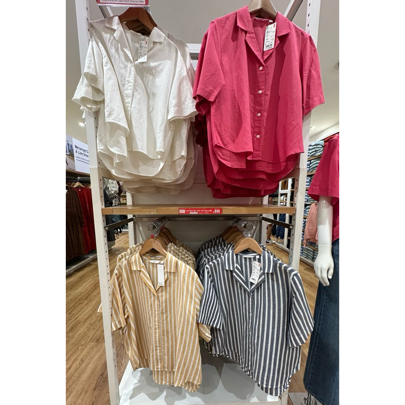 Sale ถึงสิ้นเดือนนี้เท่านั้น เชิ๊ตลินิน uniqlo
