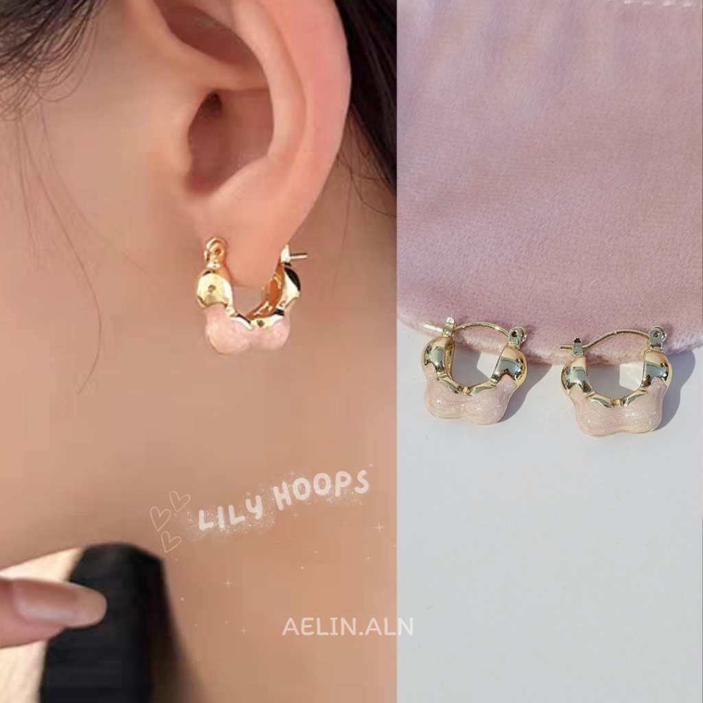 Lily hoops - Aelin.aln (Nickel free) #R-118