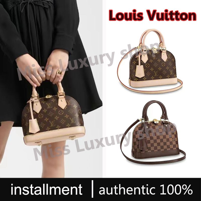 Louis Vuitton/LV Alma BB คลาสสิค กระเป๋าสะพายข้าง ของแท้100%