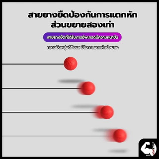 ลูกบอลชกมวย ที่ชกมวย ลูกบอลชกมวย เลือกด้วยตนเอง ยืดหยุ่นได้ดี สำหรับการฝึกชกมวย พร้อมสายรัดสวมหัว Reflex ball Boxing