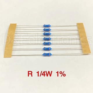 R Resistor ตัวต้านทานขนาด 1/4w 1% ยี่ห้อ Royalohm (จำนวน 100 ตัว) **อ่านรายละเอียดก่อนสั่ง**