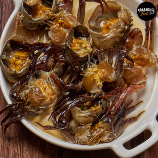 Crabhouse - ปูนาน้ำใสดอง ชายน้อย คละไซร์ น้ำดองสูตรเดียวกับ แบบกระปุก ขาไม่ครบ แต่มันปูยังแน่นทุกตัว