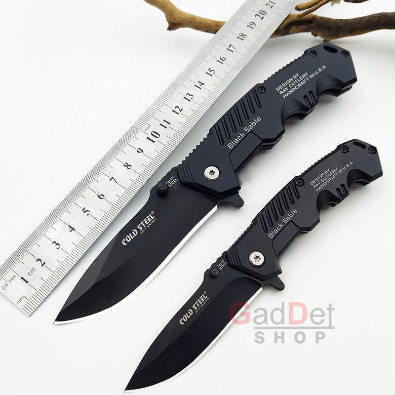มีดครัว Cold Steel Black Sable 15.5/20 cm สแตนเลส แคมป์ปิ้ง พับเก็บได้ ทำอาหาร ปลอกผลไม้ ราคา ถูกที่สุด ดีลบีเคเค