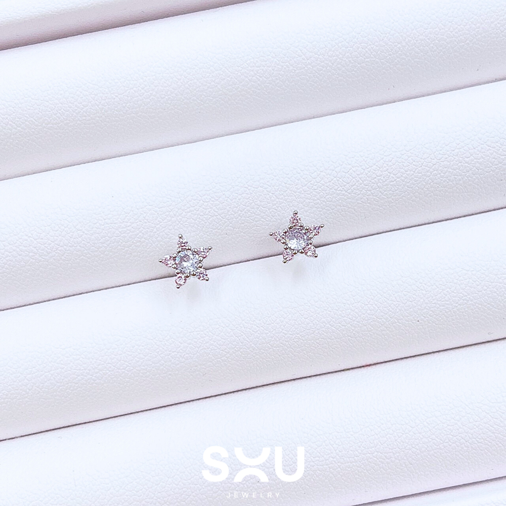 SOU.Soyou จิวหู ต่างหูมินิมอล ตุ้มหูเกาหลี My Star Purple Earring E1475